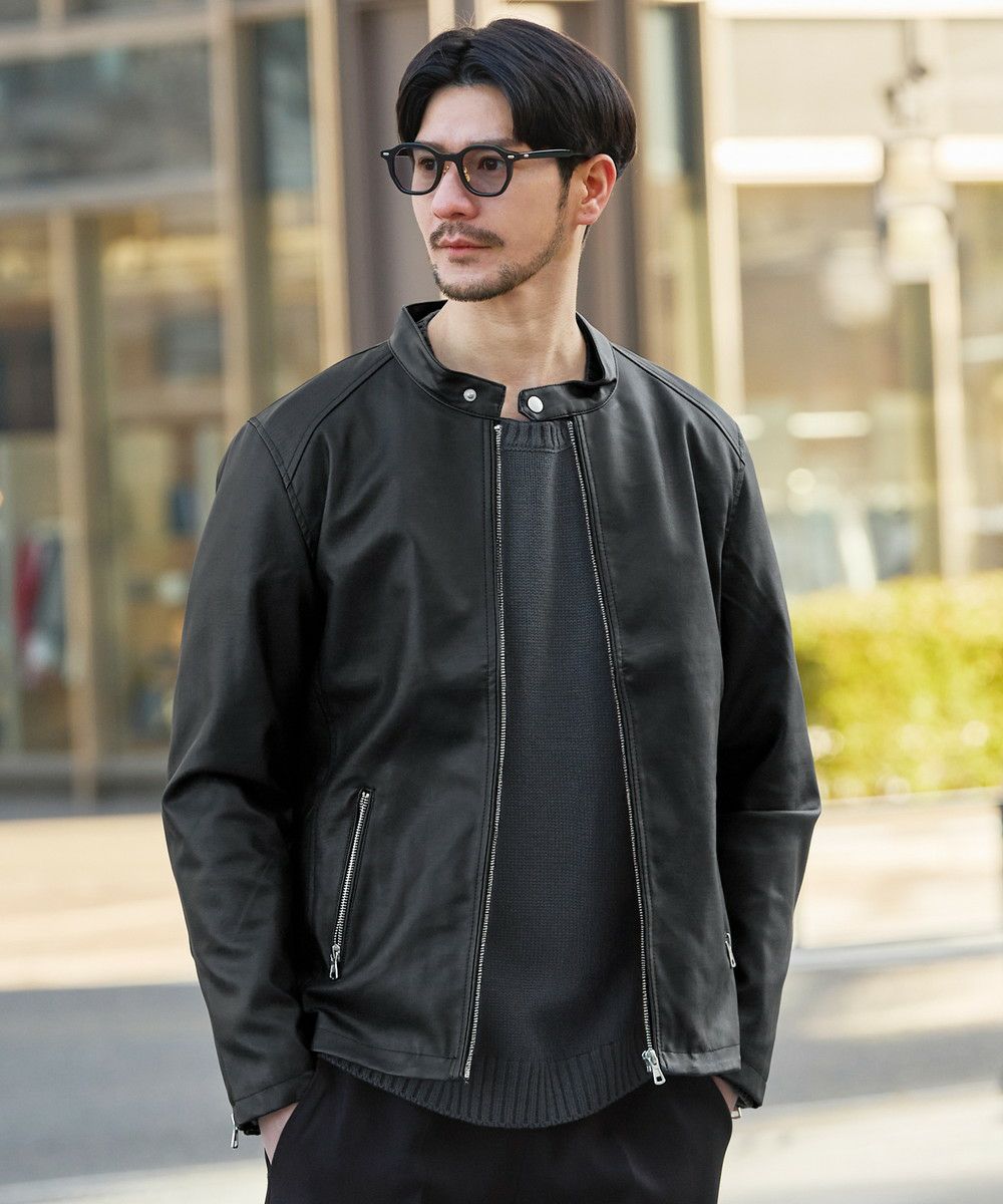 リアルタッチスムースPUレザーライダースジャケット | 【公式】SPU  