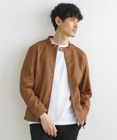 23区　ブラウン レザー ジャケット サイズ40 ライダース　シングル　茶　Ｌ 楽天市場】レザージャケット ライダースジャケット 革ジャン