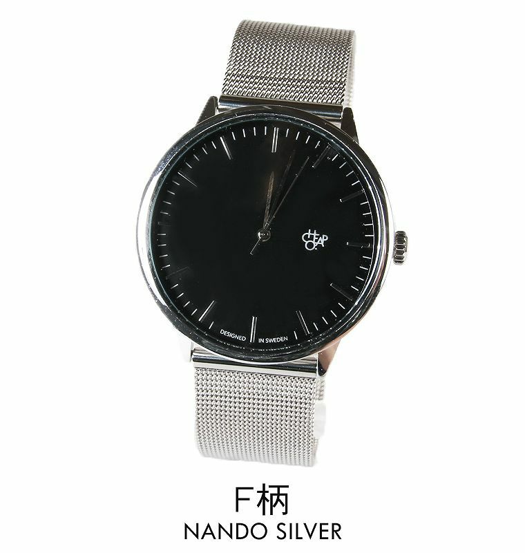 メッシュベルト クオーツ 腕時計 北欧 NANDO Legacy CHEAPO チーポ メンズ