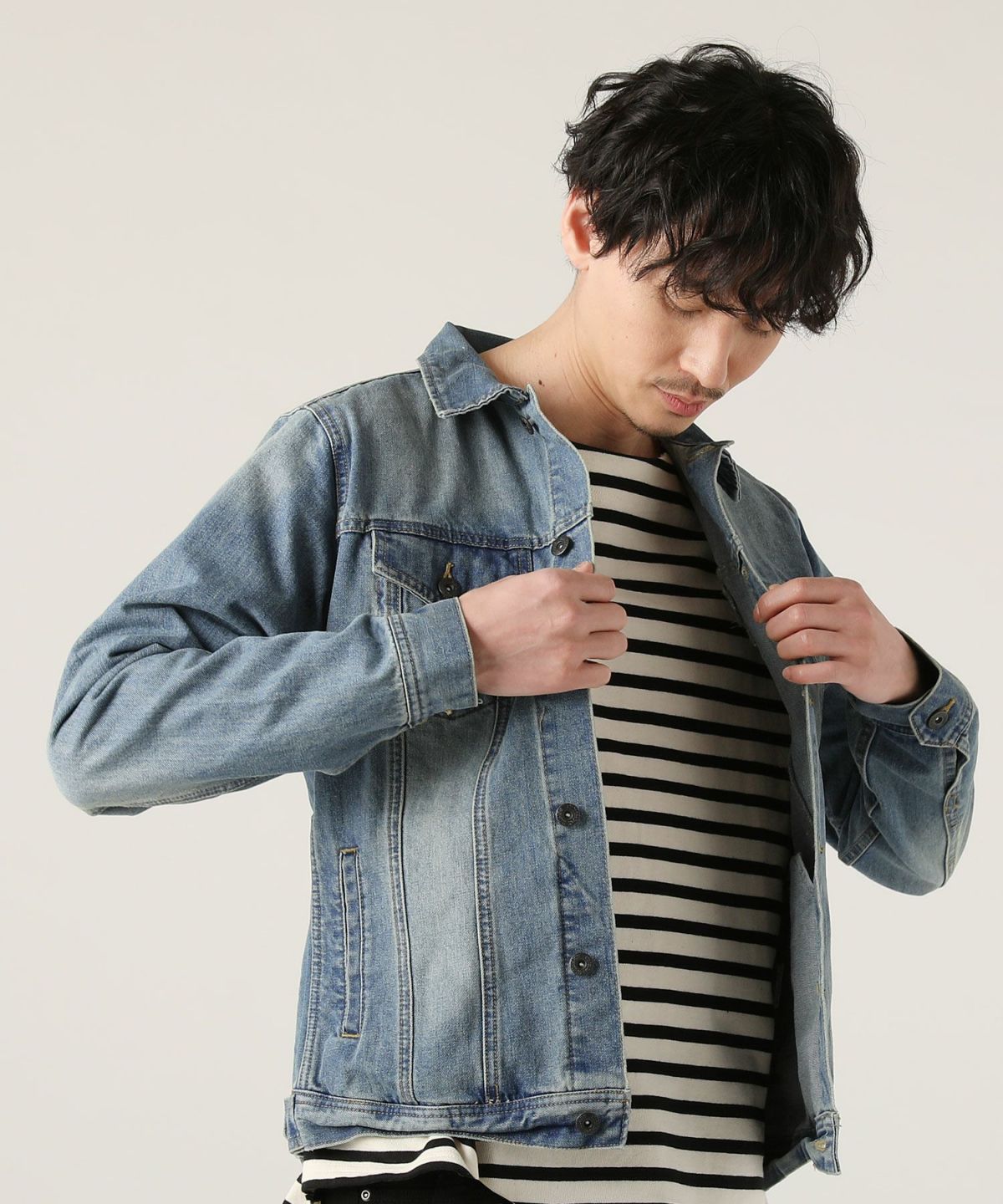 大人のデニムジャケット　S.ESSENTIALS 限定カラーグレー スマートフォルムデニムジャケット | 【公式】SPU スプ公式通販