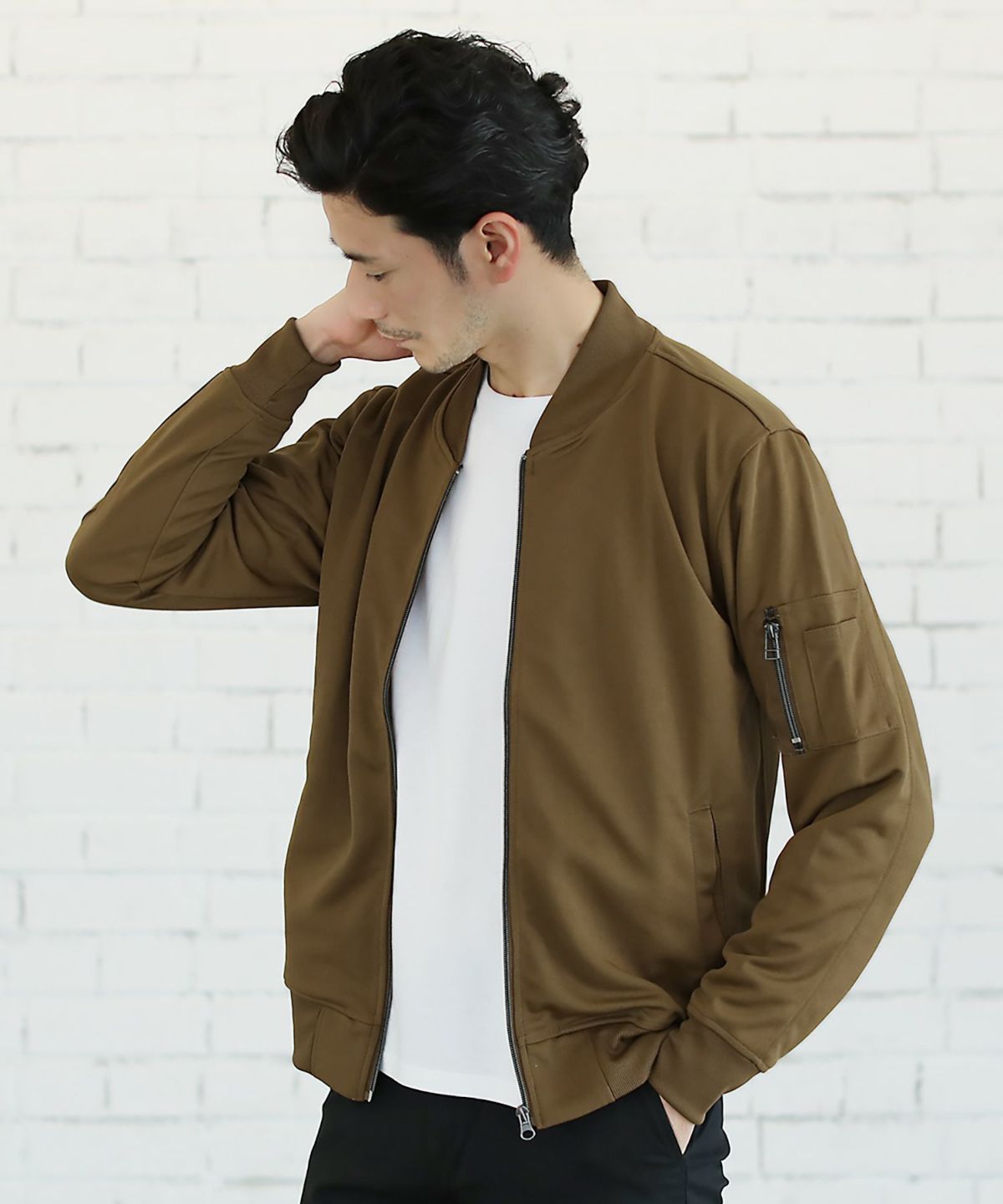 THE CASUAL ma1 ma-1 ハイブリッド ストレッチ MA-1 ジャケット