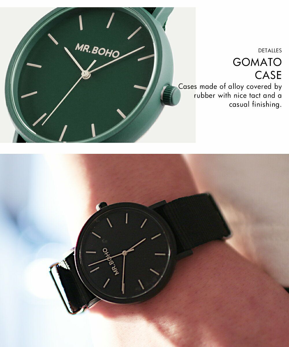 Gomato ウォッチ レディース メンズ 女性 男性 3気圧防水 40mm クオーツ 電池式 腕時計 Natoストラップ G10ストラップ 公式 Spu スプ公式通販 メンズセレクトショップ