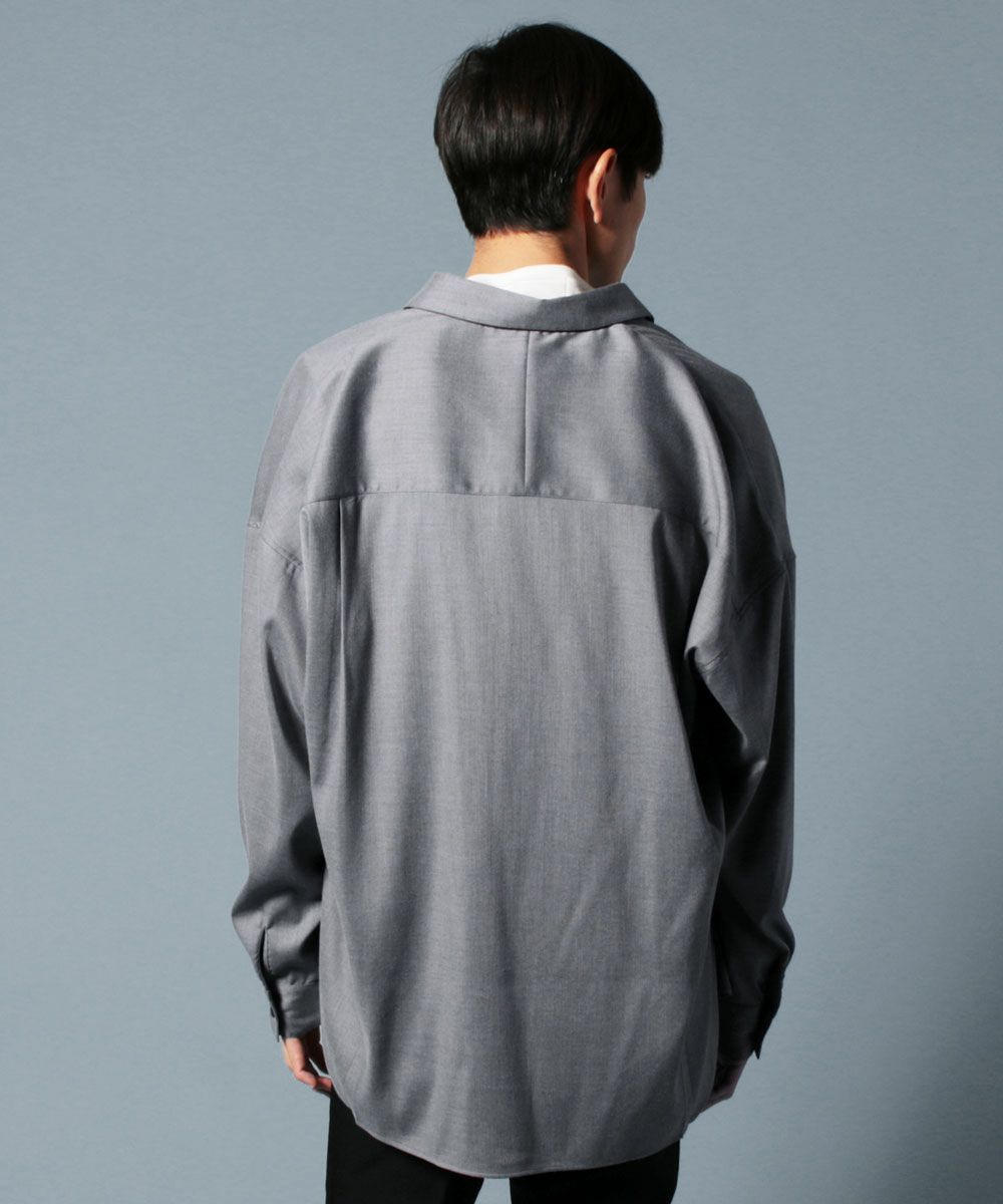 メンズ シャツ ストレッチ ツイル ドロップショルダー シャツ ドロップショルダー ツイル生地 長袖 公式 Spu スプ公式通販 メンズ セレクトショップ メンズ シャツ ストレッチ ツイル ドロップショルダー シャツ ドロップショルダー ツイル生地 長袖 公式 Spu スプ公式通販 メンズ セレクトショップ