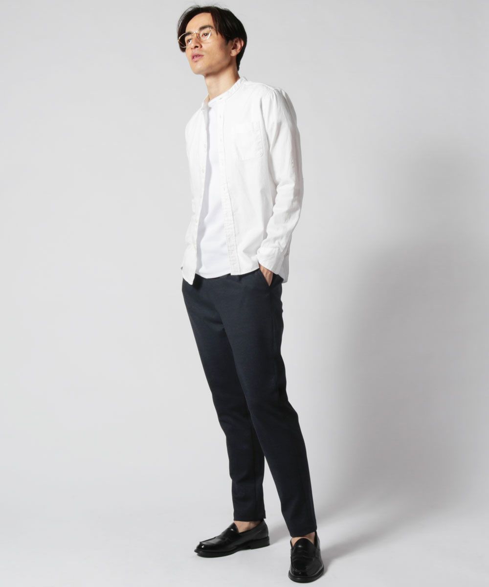 メンズ テーパードパンツ ブランド Carreman キャリーマン ストレッチパンツ ポンチ生地 Sputnicks スプートニクス