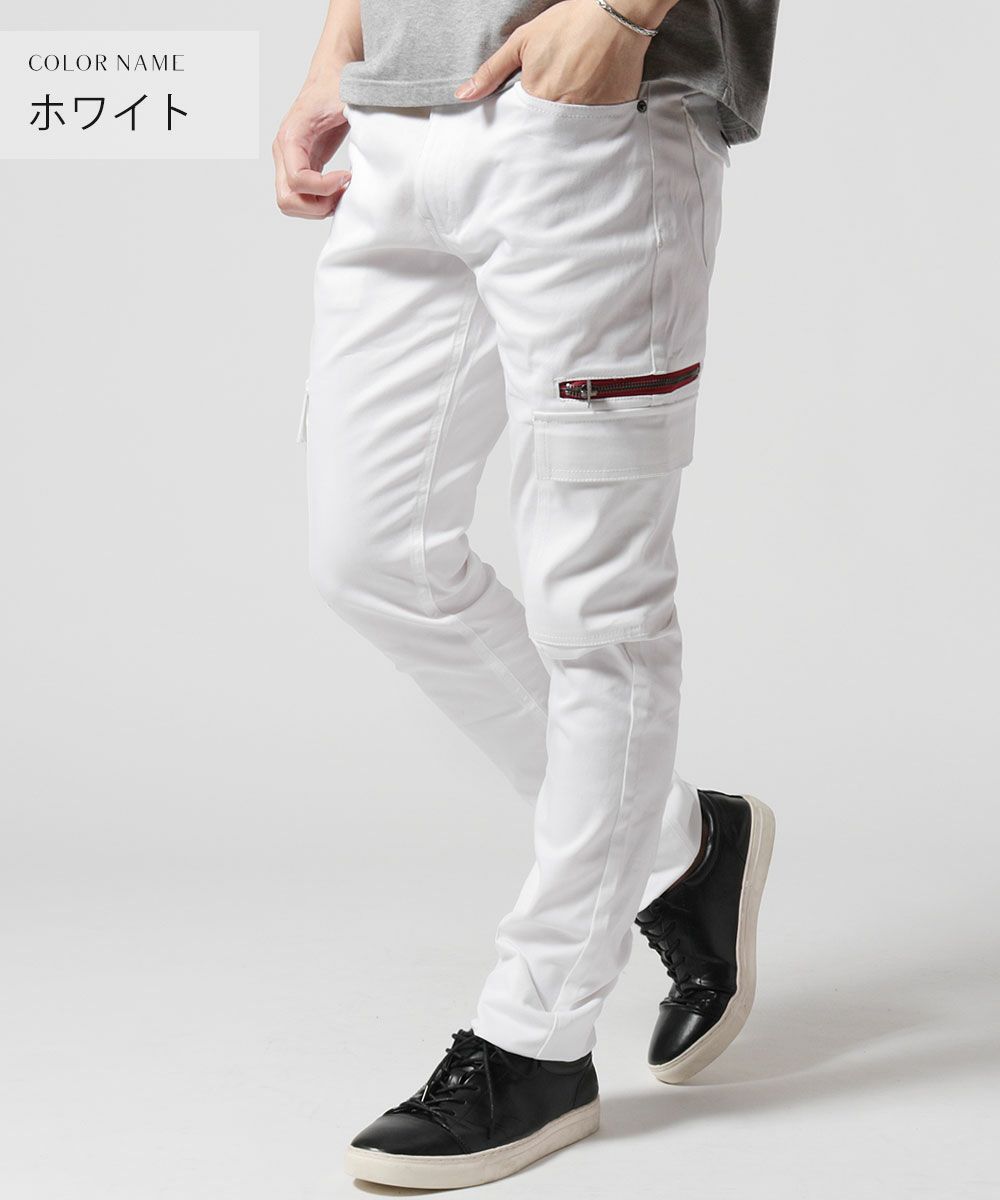 MARK&LONA ストレッチパンツ スカル カモフラ柄　白　ホワイト　S MARK&LONA☆ショートパンツ☆スカルロゴ☆ゴルフウェア☆M