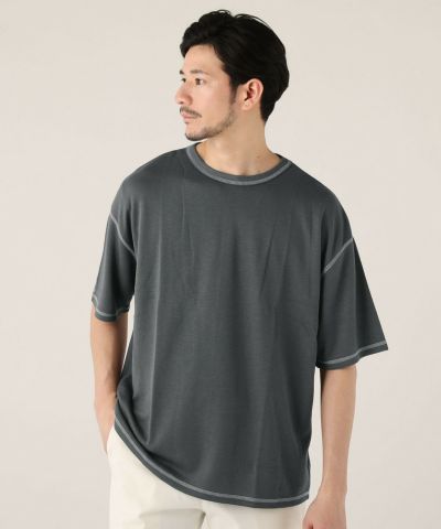TUCK＆SEAM コットンポンチ 半袖Tシャツ TUCK＆SEAM コットンポンチ 半袖Tシャツ｜ABAHOUSE / アバハウス