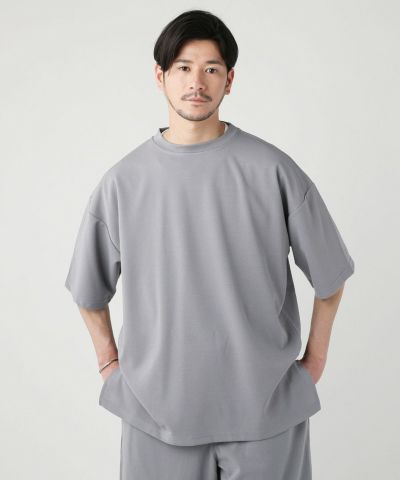 カットジョーゼットワイドモックネック半袖Tシャツ | 【公式 カットジョーゼットワイドモックネック半袖Tシャツ | 【公式