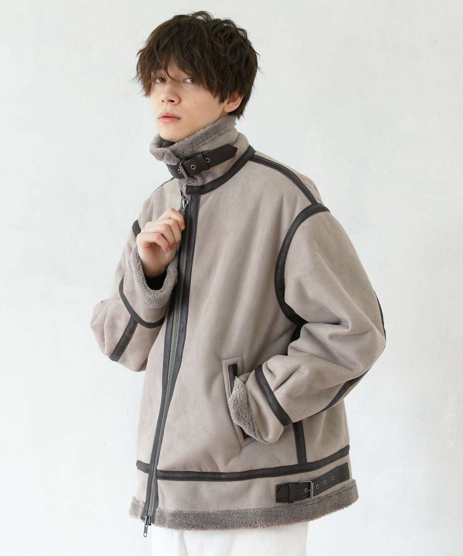 フェイクムートンb 3ジャケット 公式 Spu スプ公式通販 メンズセレクトショップ