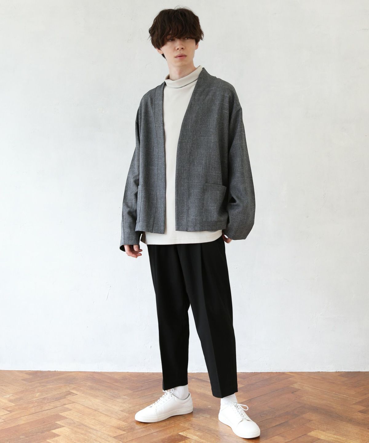 バトナー BATONER ニット ハードツイスト ウール ノーボタン