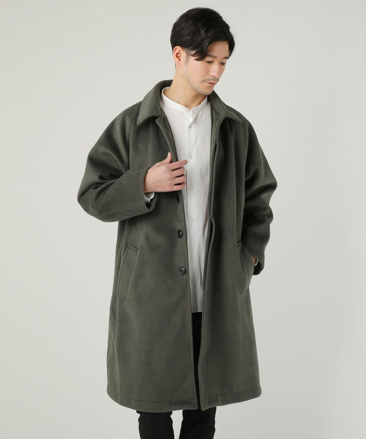 Y*n様 INSILENCE グレー バルマカーンコート N.HOOLYWOOD - BALMACAAN COAT （GRAY） / ステンカラー コート
