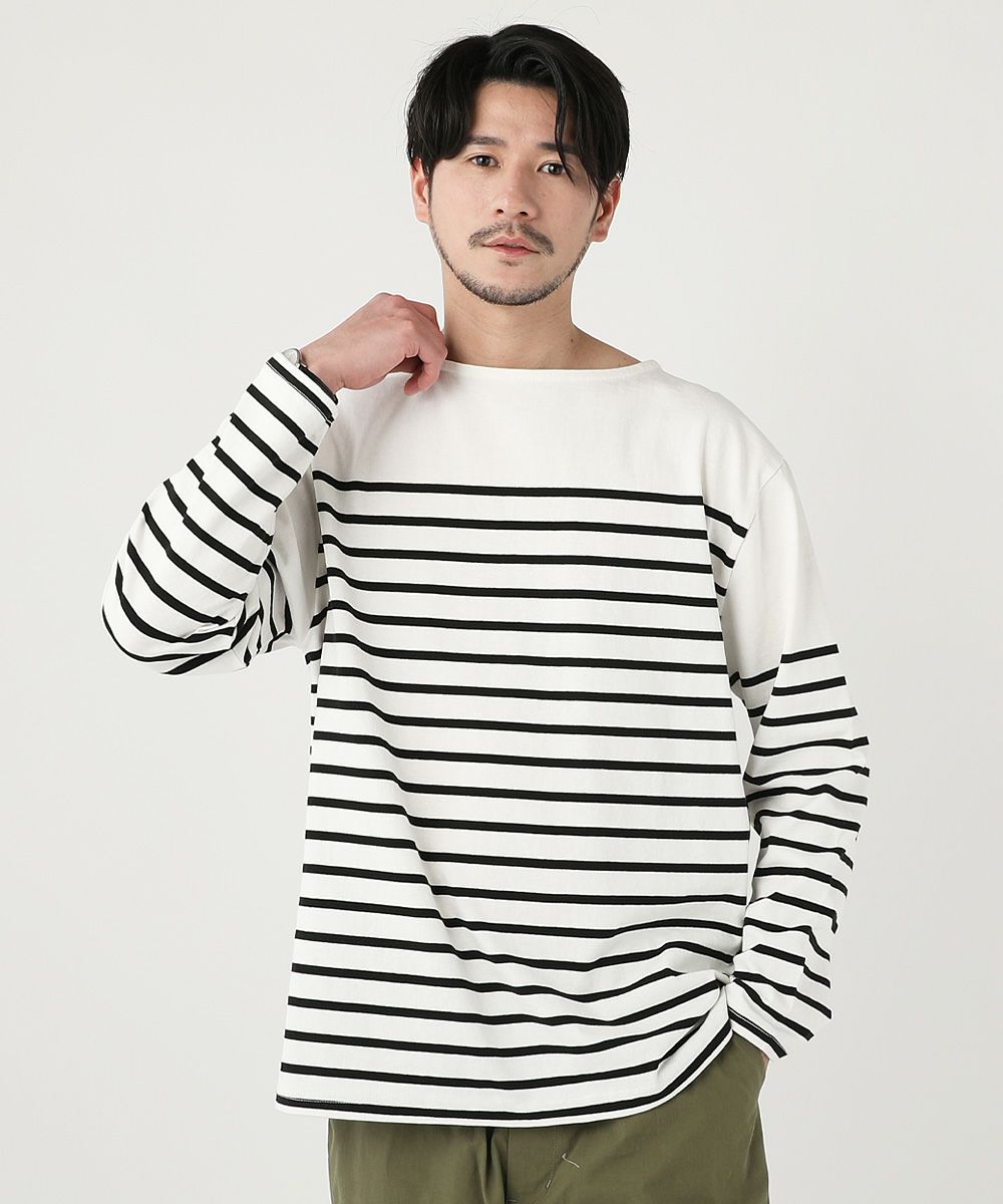 パネル切り替えボーダーボートネックロンT | 【公式】SPU スプ公式通販