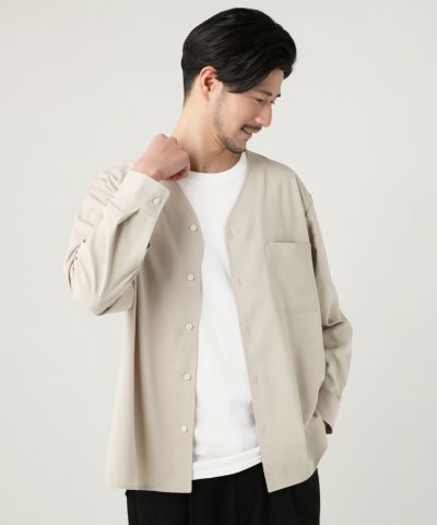 オックスストレッチ長袖シャツカーディガン | 【公式】SPU スプ公式