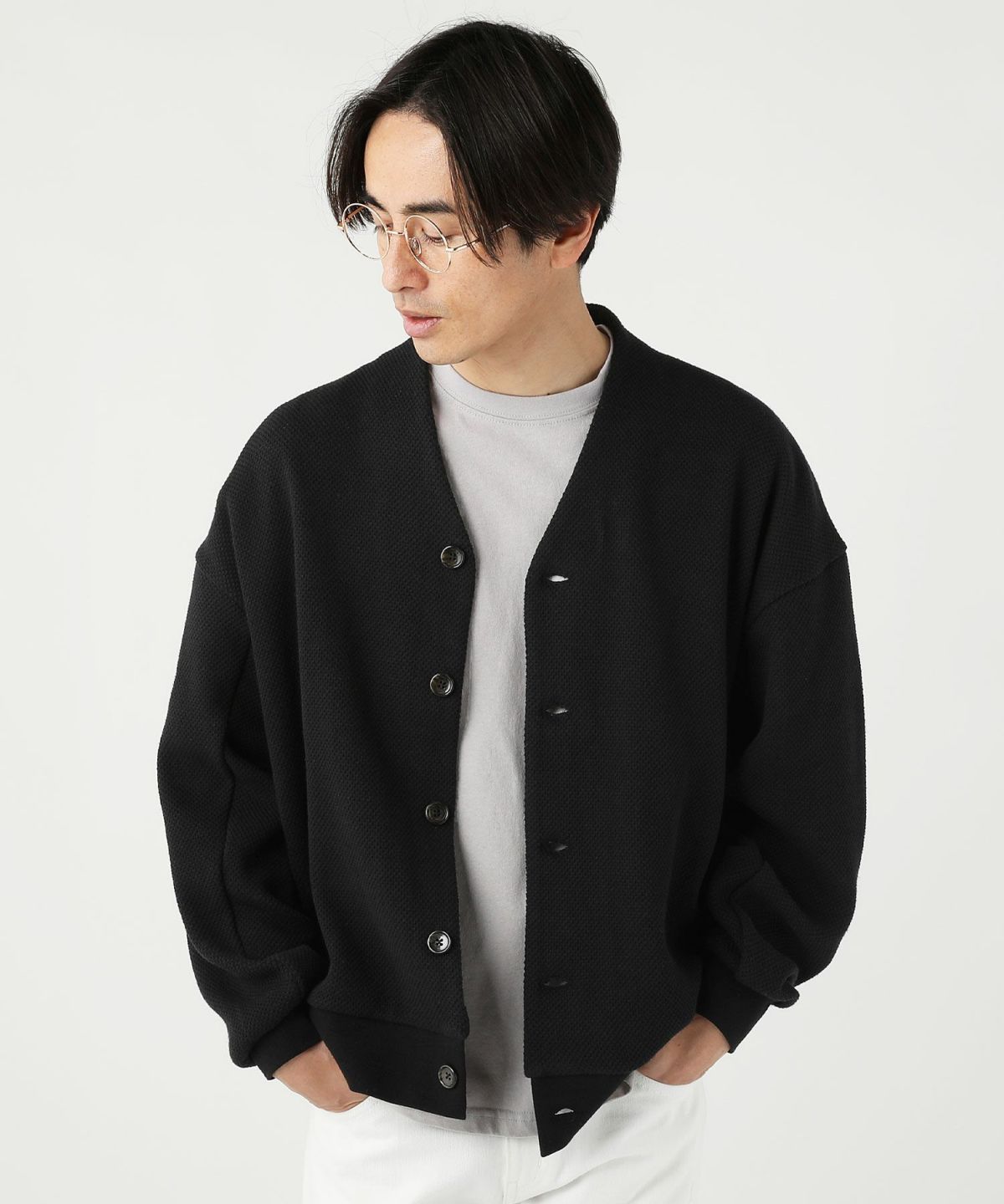 日本製ローゲージストレッチ カノコダブルフェイス15オンス