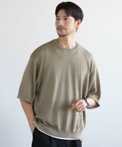 sugarhill ハーフスリーブサマーニット 接触冷感ウォッシャブルハーフスリーブサマーニット | 【公式