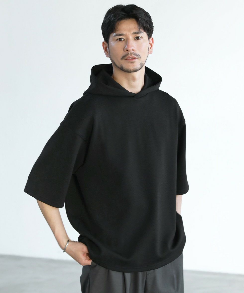 ハイポンチ半袖プルパーカー