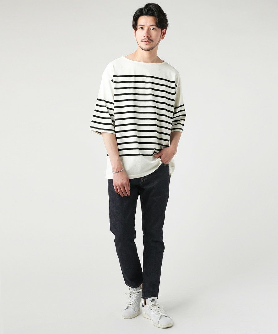 TOUJOURS / ボーダーボートネックHALF SLEEVE TEE 000000011162-12-xl.jpg?t=