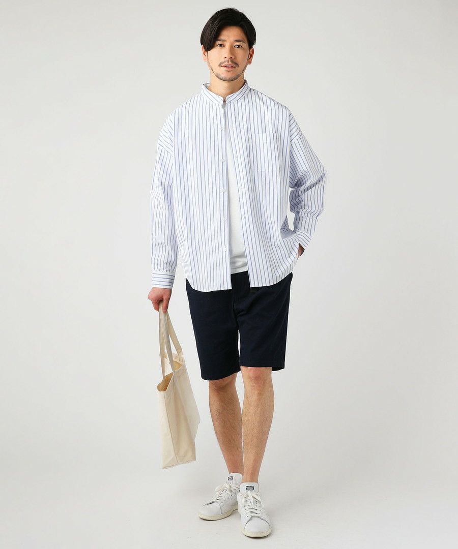 ブロードビッグサイズバンドカラーシャツ | 【公式】SPU スプ公式通販