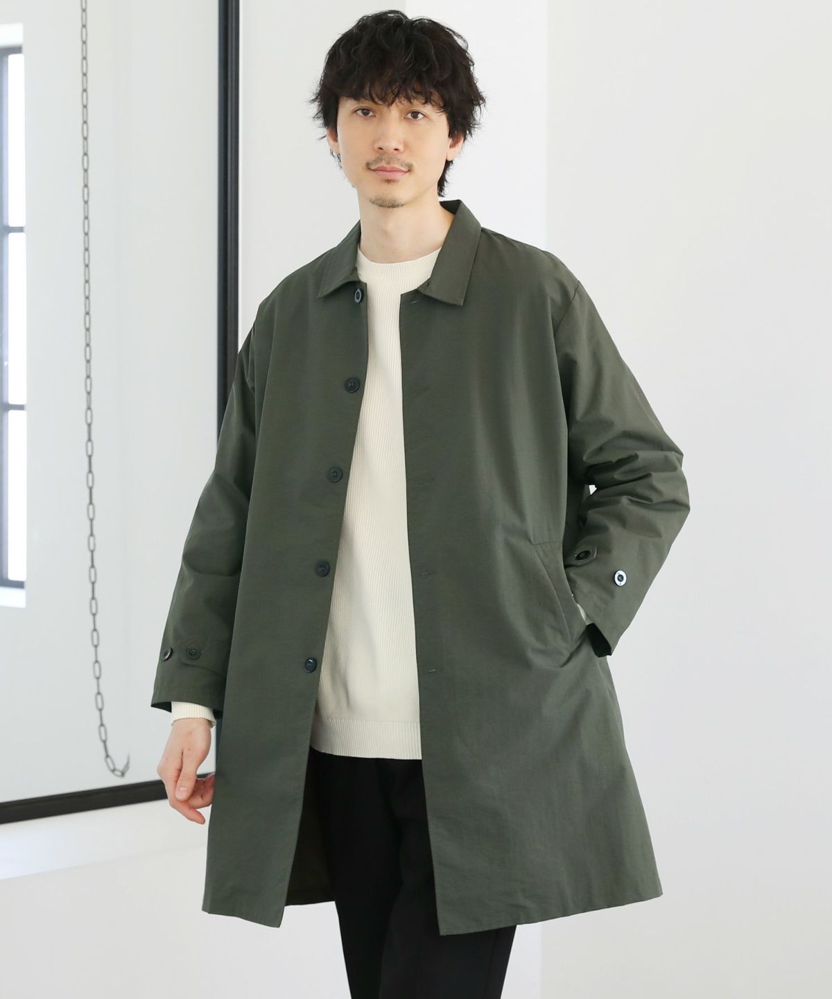 A.P.C ラバーコーティング ステンカラーコート 防水仕様 - ステン