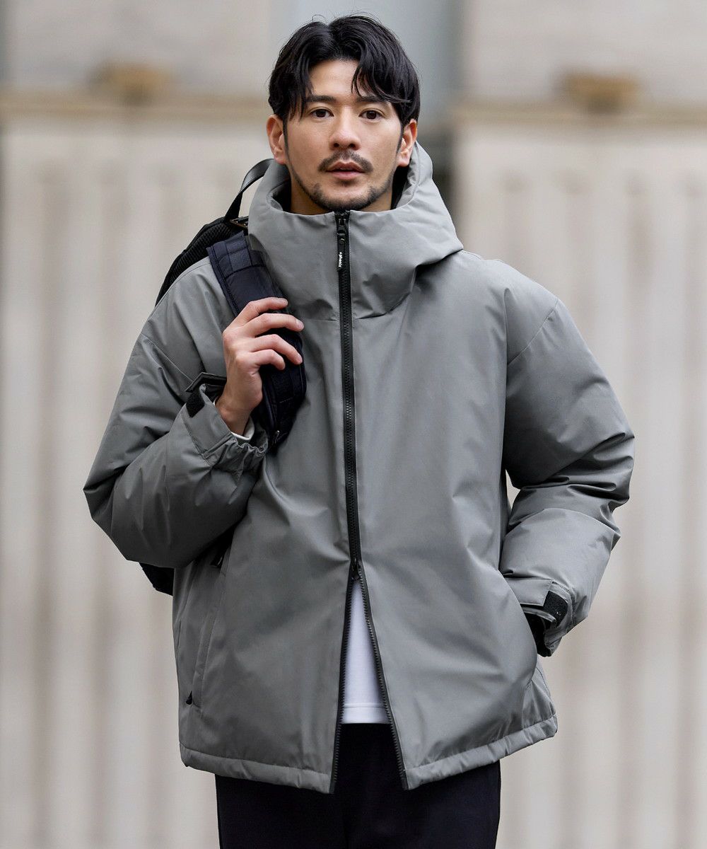 GORE-TEX infinium スタンドハイネックシティダウンジャケット 【返品 