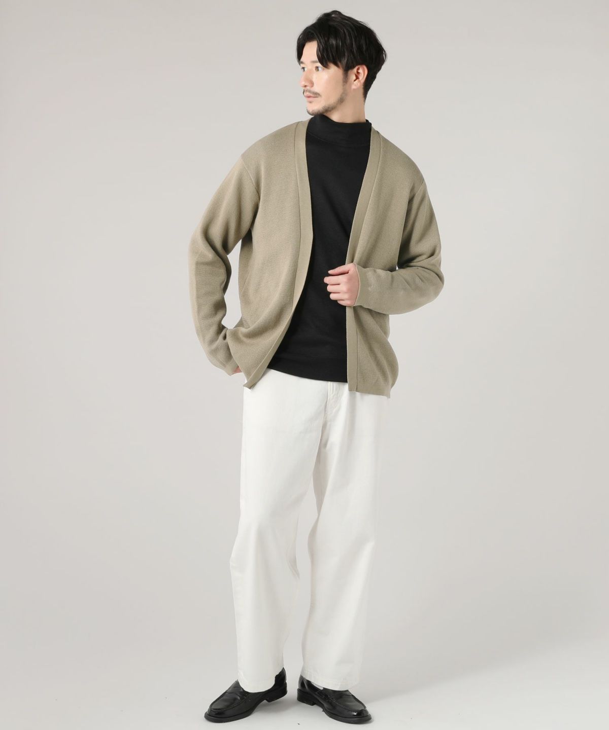 セミルーズシルエットミラノリブモックネックニットソー | 【公式】SPU