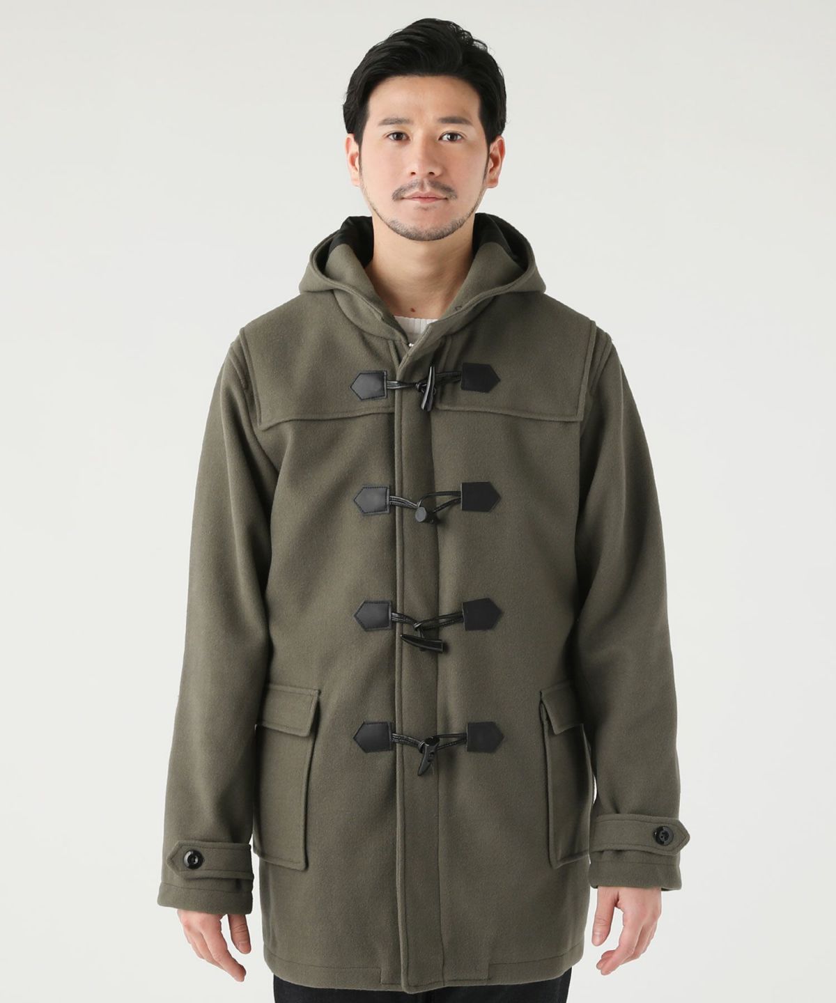 SANDRO Matteo ウール ダッフルコート ダークグレー SANDRO Matteo ウール ダッフルコート ダークグレー