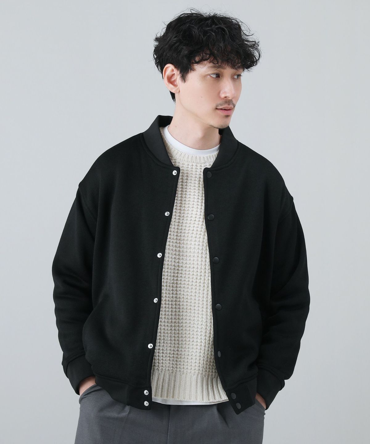 ニットソーセミルーズ裏起毛スタジャン | 【公式】SPU スプ公式通販