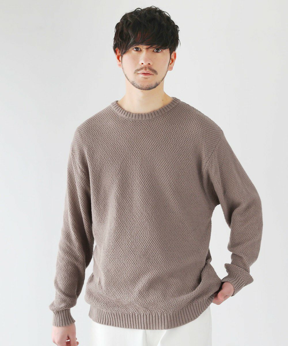 ウォッシャブル12G鹿の子編みクルーネックニット | 【公式】SPU スプ  