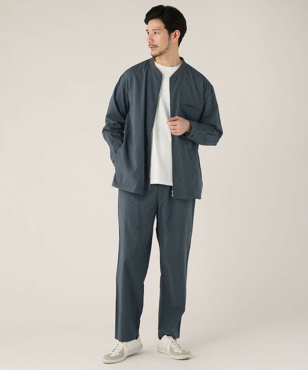 Spick & Span ツイルテーパードパンツ ブルー 日本製 22AW Spick & Span（スピックアンドスパン）の「PL/Rツイルテーパード