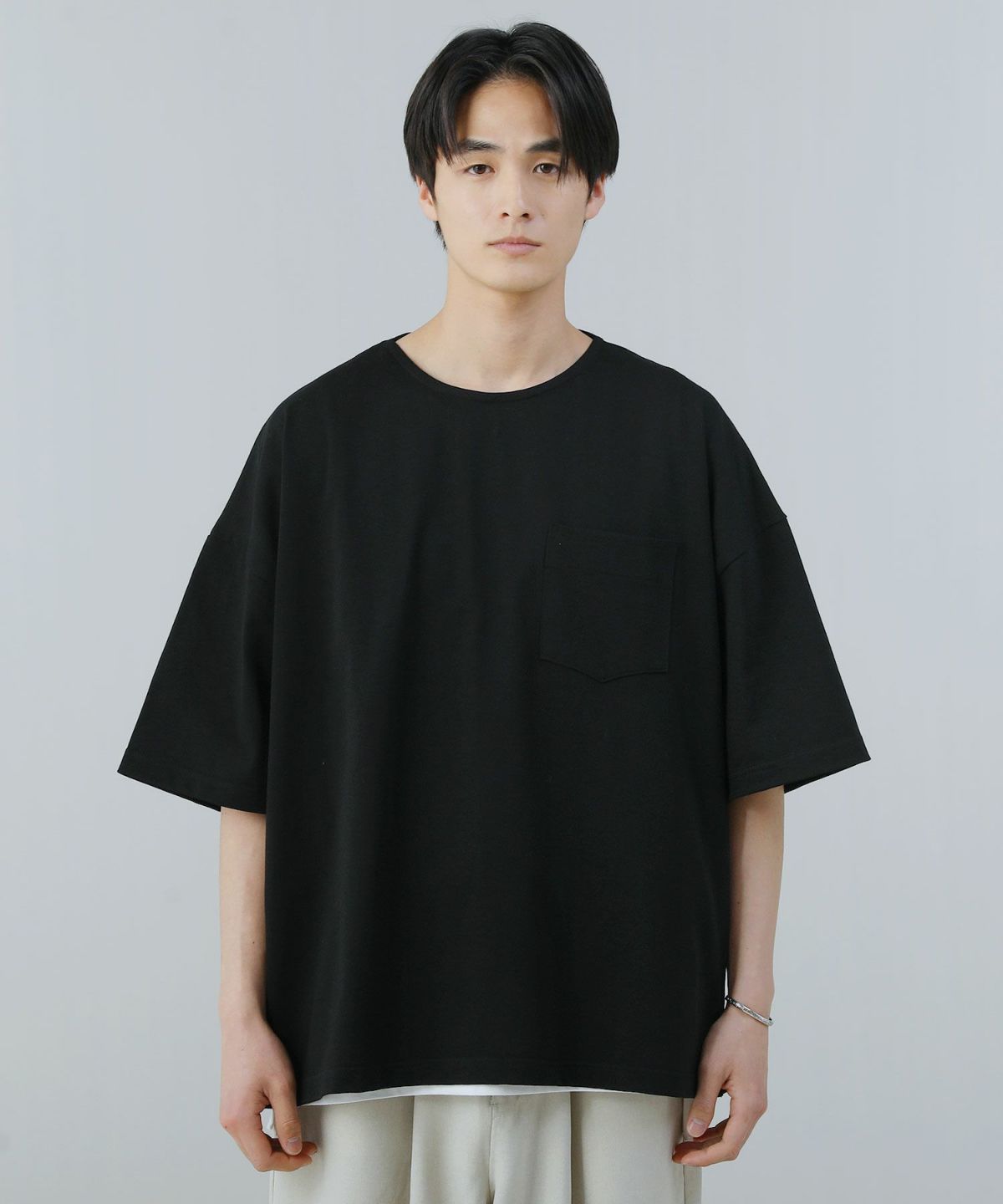 新品 Upscape Audience MVS天竺 ボタンダウンポロシャツ紺M aud6279_sbk_sam4.jpg