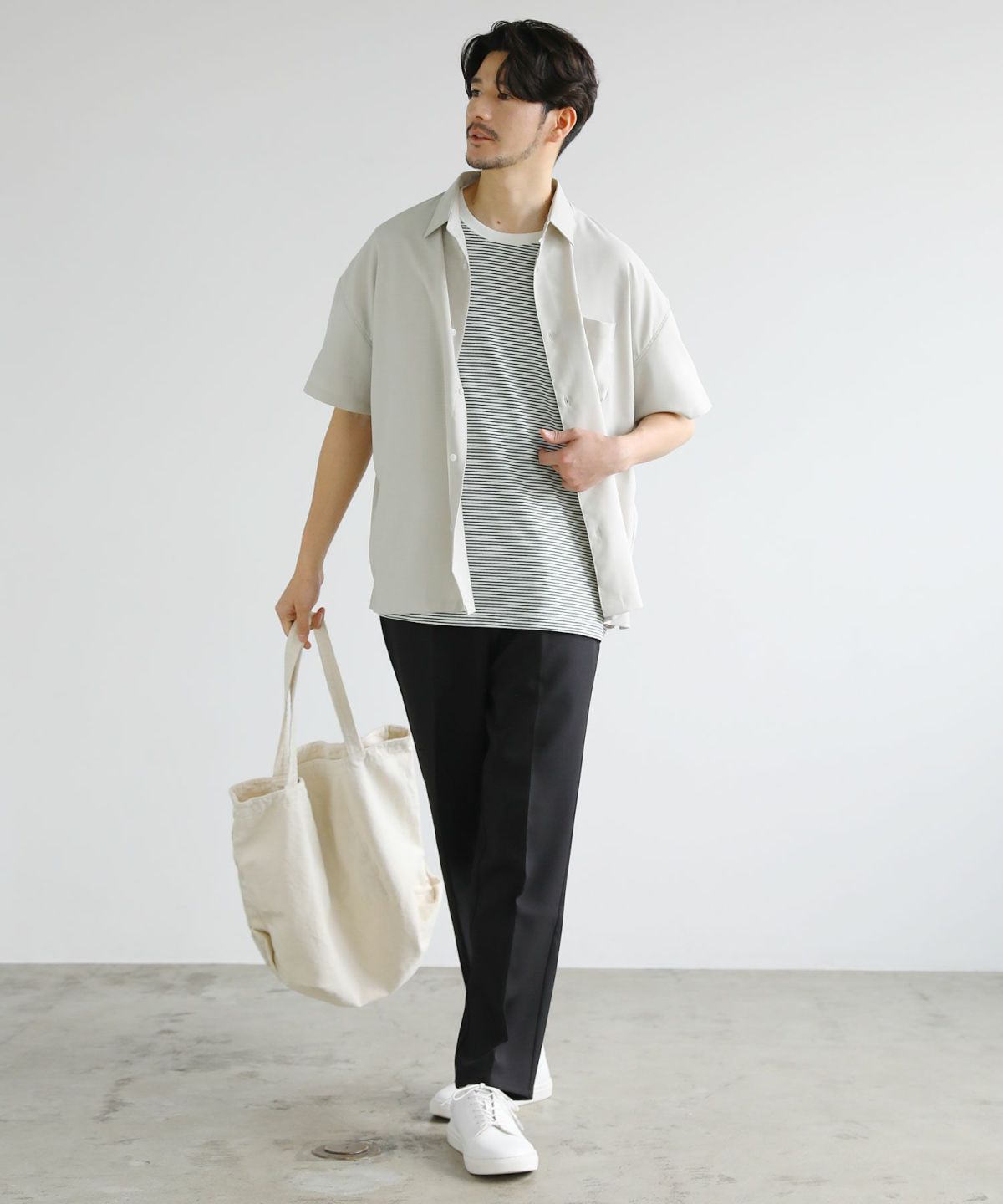 23区S（小さいサイズ）32 コットン ビックシルエット ボーダー Tシャツ 本日限定お値下げ】23区S 32サイズ ビッグシルエットボーダー T