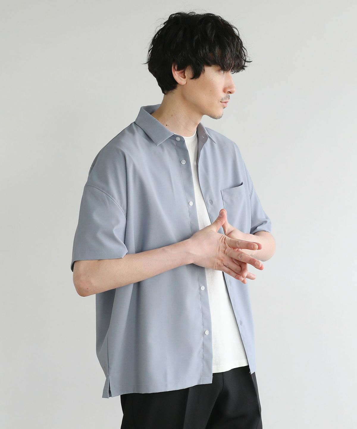 日本製Reflax(R)ウォッシャブルリネンライク接触冷感半袖シャツ | 【公式】SPU スプ公式通販｜メンズセレクトショップ