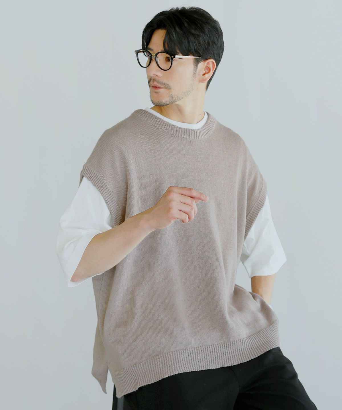 23SS Midorikawa ミドリカワ LINEN SHIRT VEST ベスト