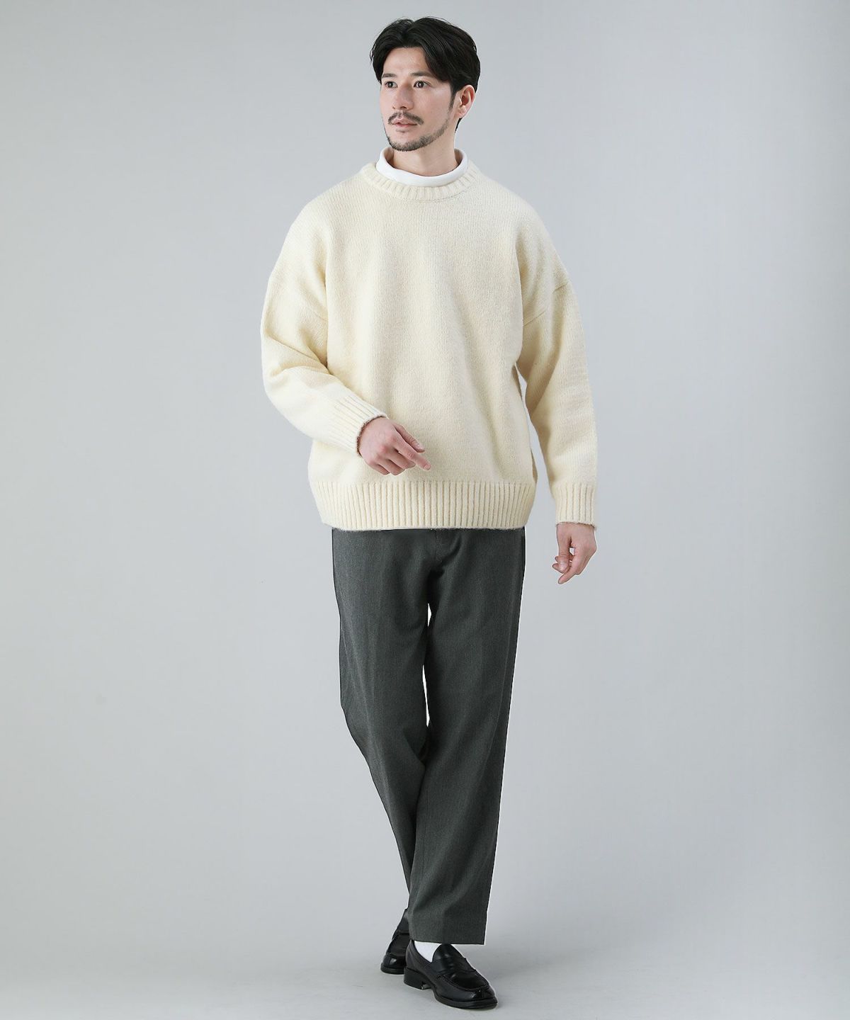 アクネストゥディオズ　マーブル　ウール　モヘア　ニット　クルーネック　メンズ アクネストゥディオズ マーブル ウール モヘア ニット クルーネック メンズ