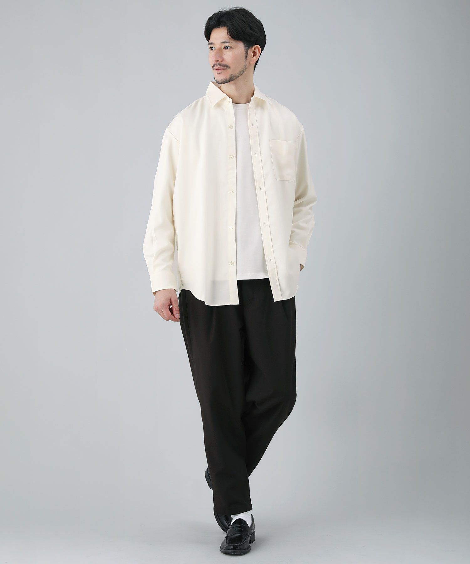 日本製TECHツイルイージーケアレギュラーカラーシャツ | 【公式】SPU