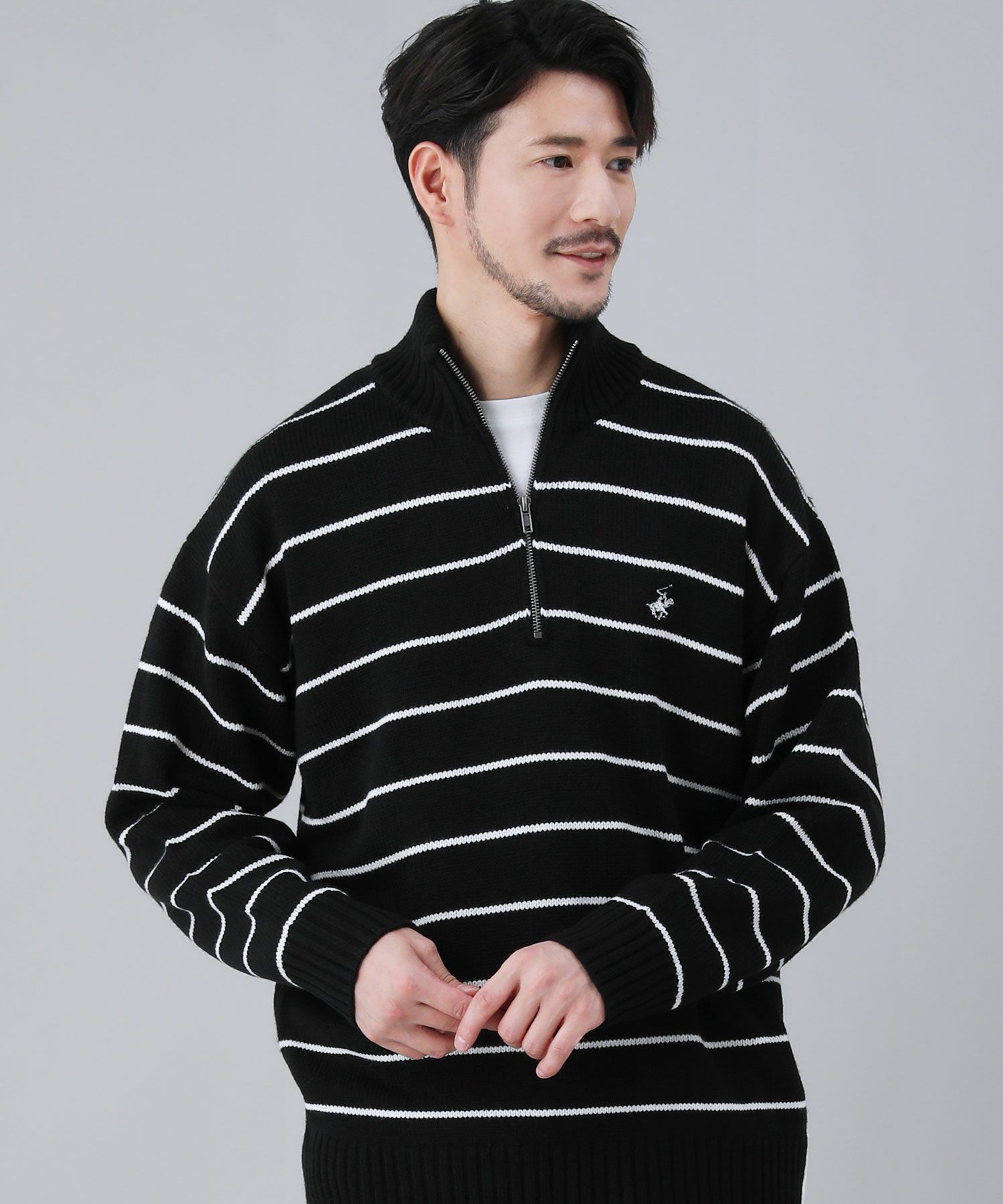 ワンポイントハーフジップセーター | 【公式】SPU スプ公式通販  