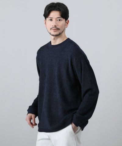 モールワッフルクルーネックニット | 【公式】SPU スプ公式通販