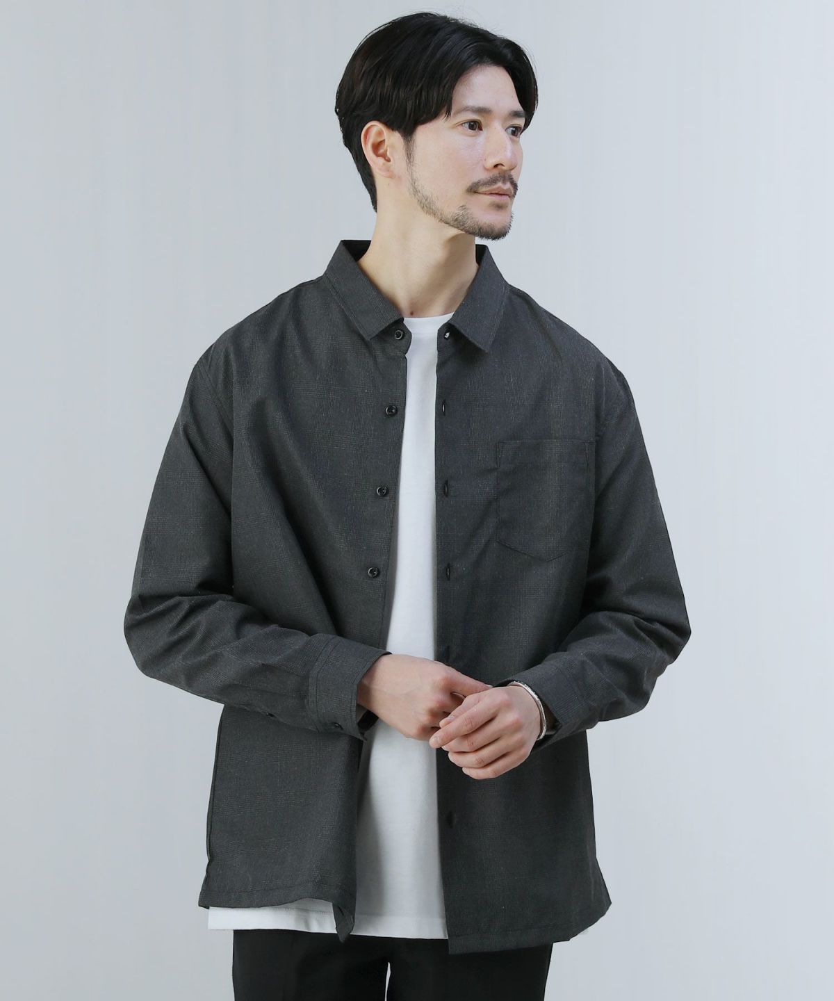 新品SeaRoomlynn ルーズシルエットCHECKシャツ グレーM 000000011863-10-xl.jpg?t=