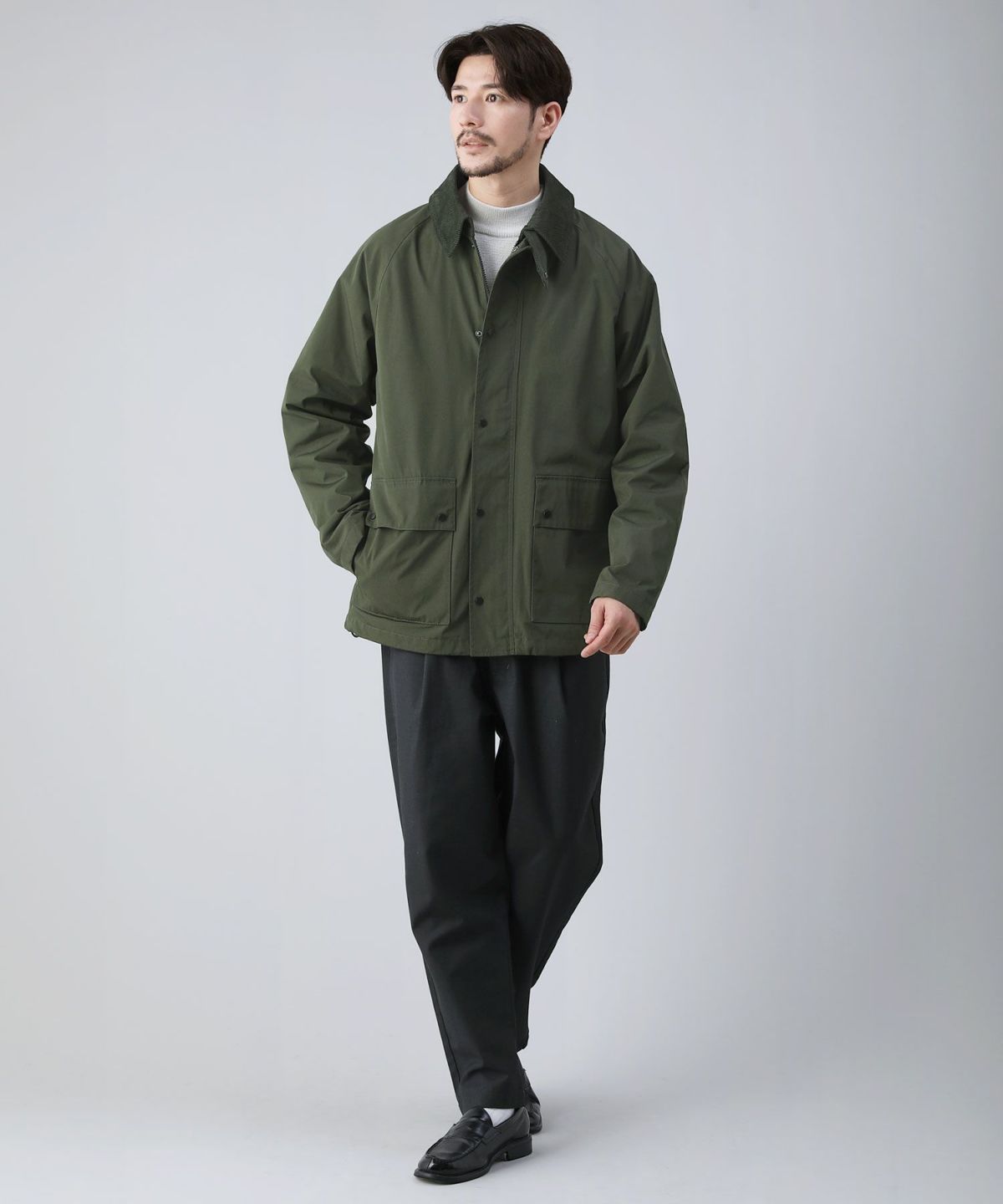 UNITED ARROWS TOKYO　牛革　ダブルジップ　フィールドジャケット 撥水加工チンストラップ付フィールドジャケット | 【公式】SPU