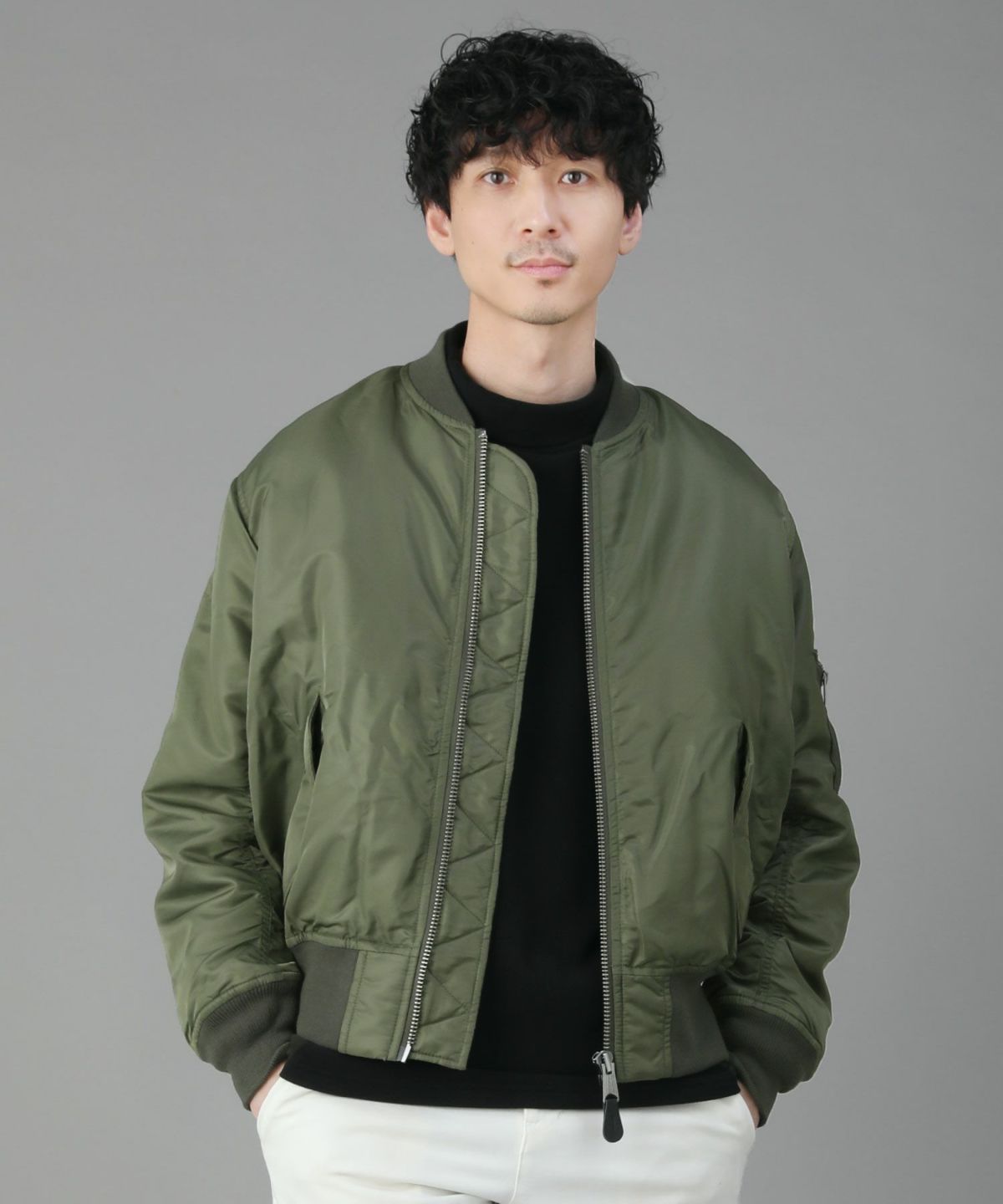 BOEING] (ボーイング) Nylon Flight Jacket ボーイング MA-1 フライト なくっ ジャケット