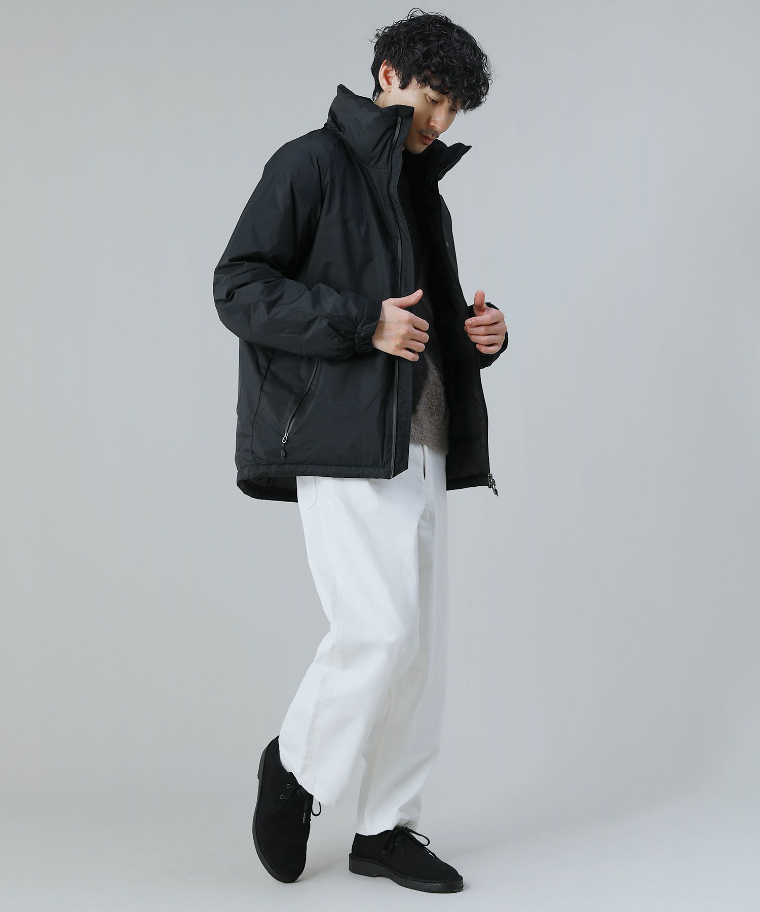 AURORA STAND COLLAR DOWN JACKETオーロラスタンドカラーダウン  