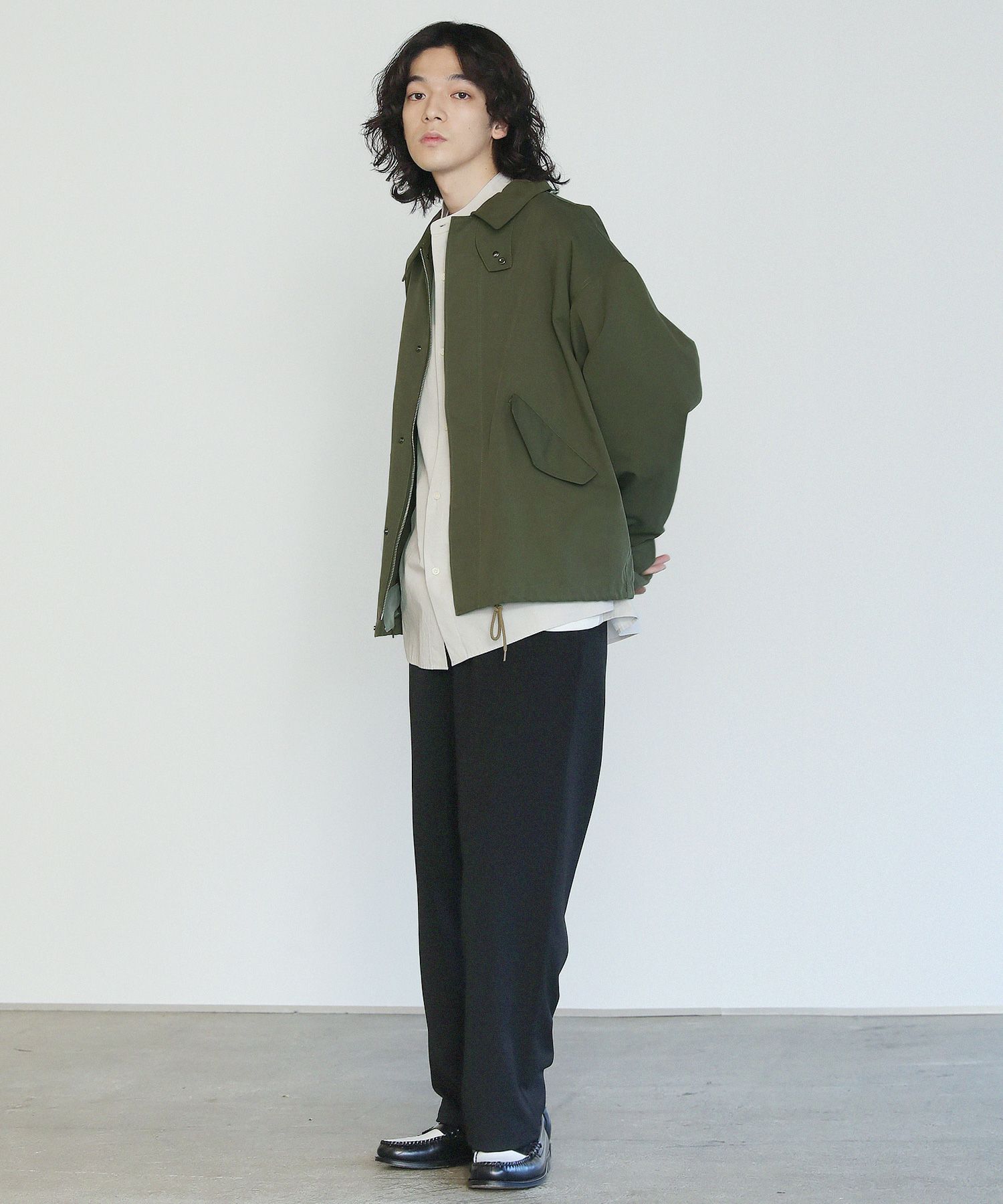 ヴィンテージポプリンバンドカラードルマンスリーブシャツ | 【公式