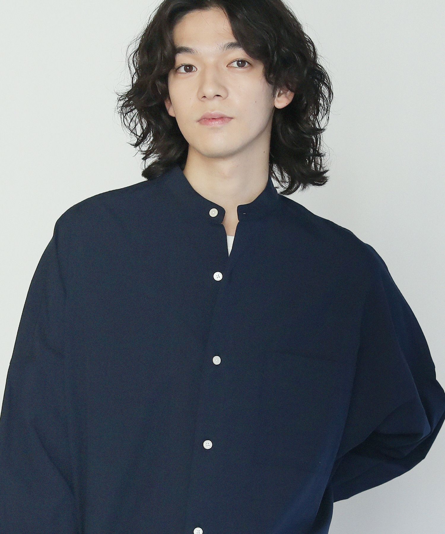 ヴィンテージポプリンバンドカラードルマンスリーブシャツ | 【公式