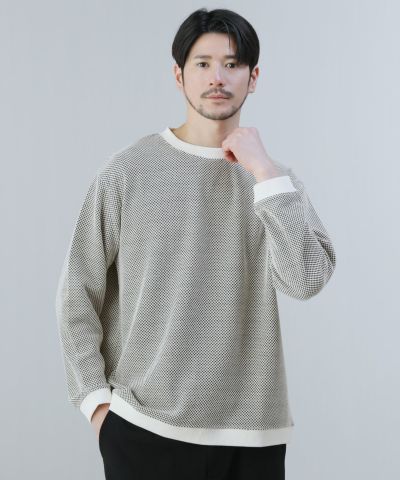 メンズ スウェット 日本製 ハイゲージ ドレープ 裏毛 ビッグ