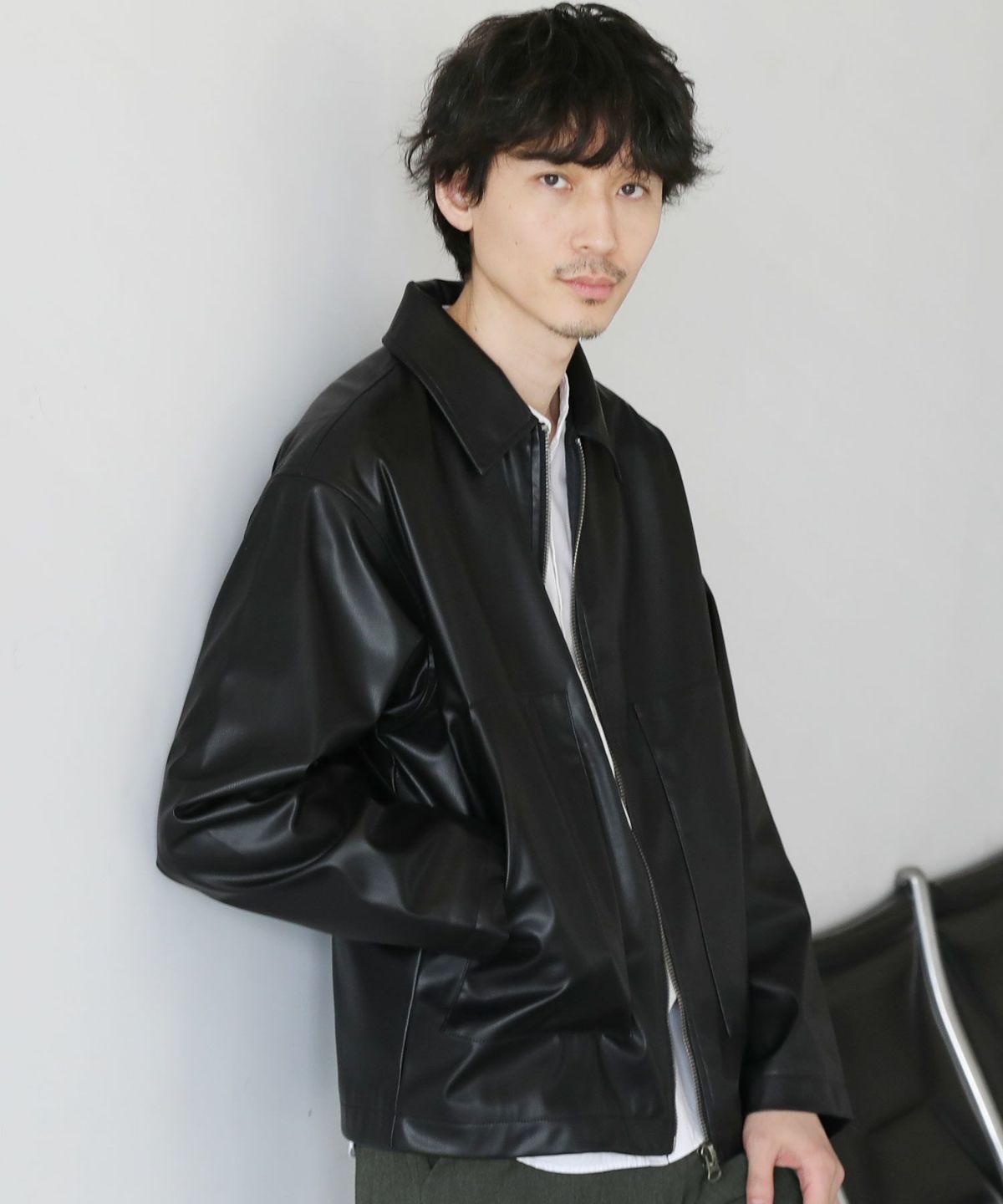 シンセティックレザージップアップブルゾン | 【公式】SPU スプ