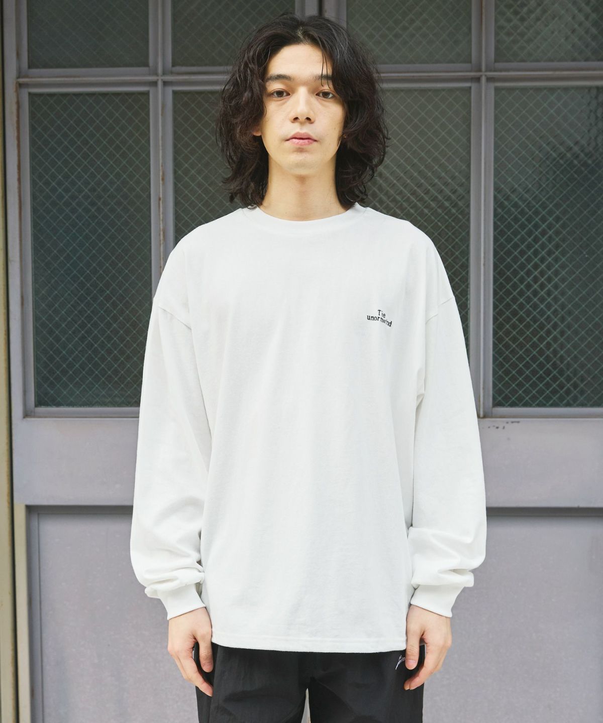 ロゴ刺繍裾ドローコード長袖無地Tシャツ | 【公式】SPU スプ公式