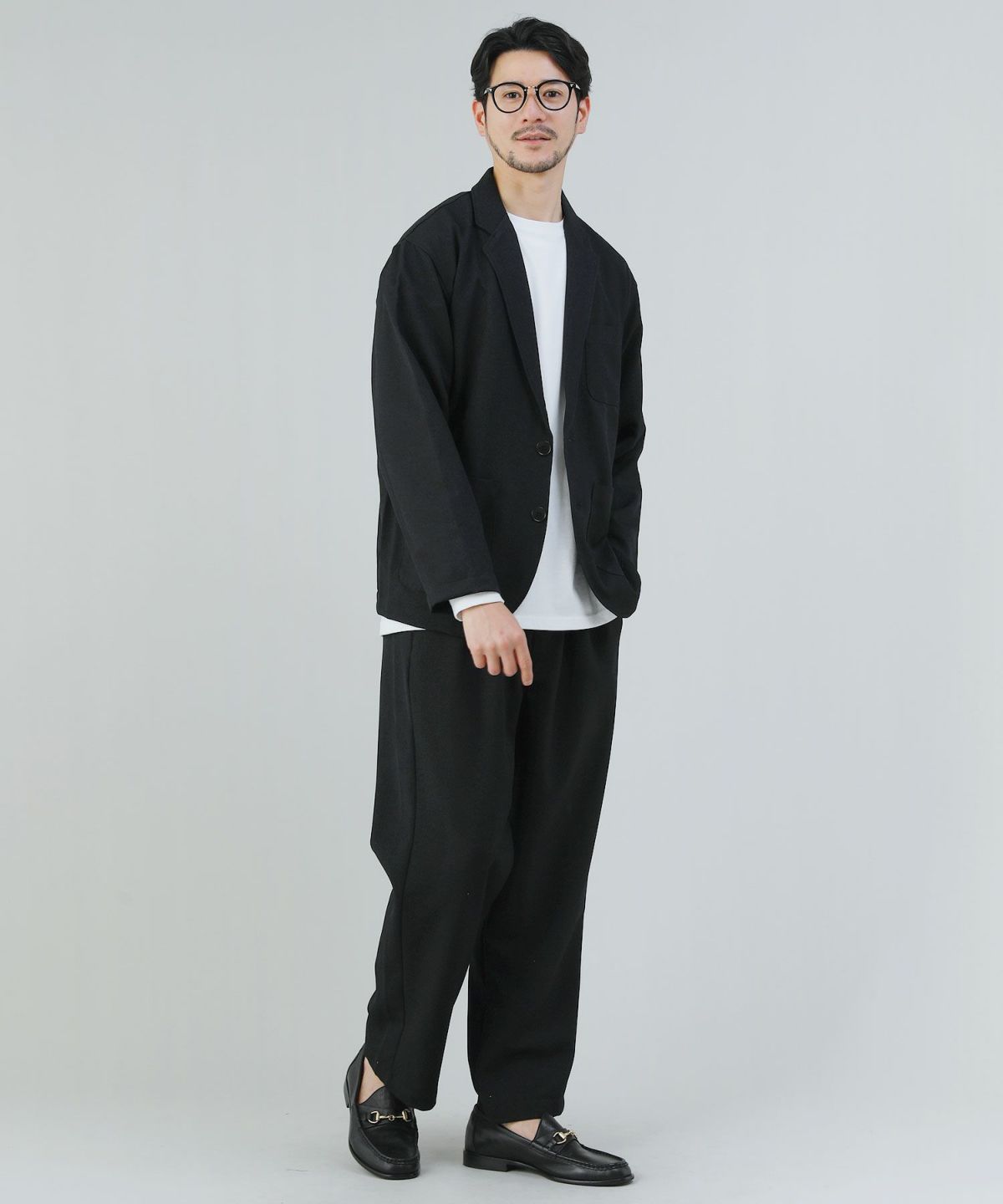 日本製Naturemier（ナチュレミア）TECHウールライクツイル2B長袖