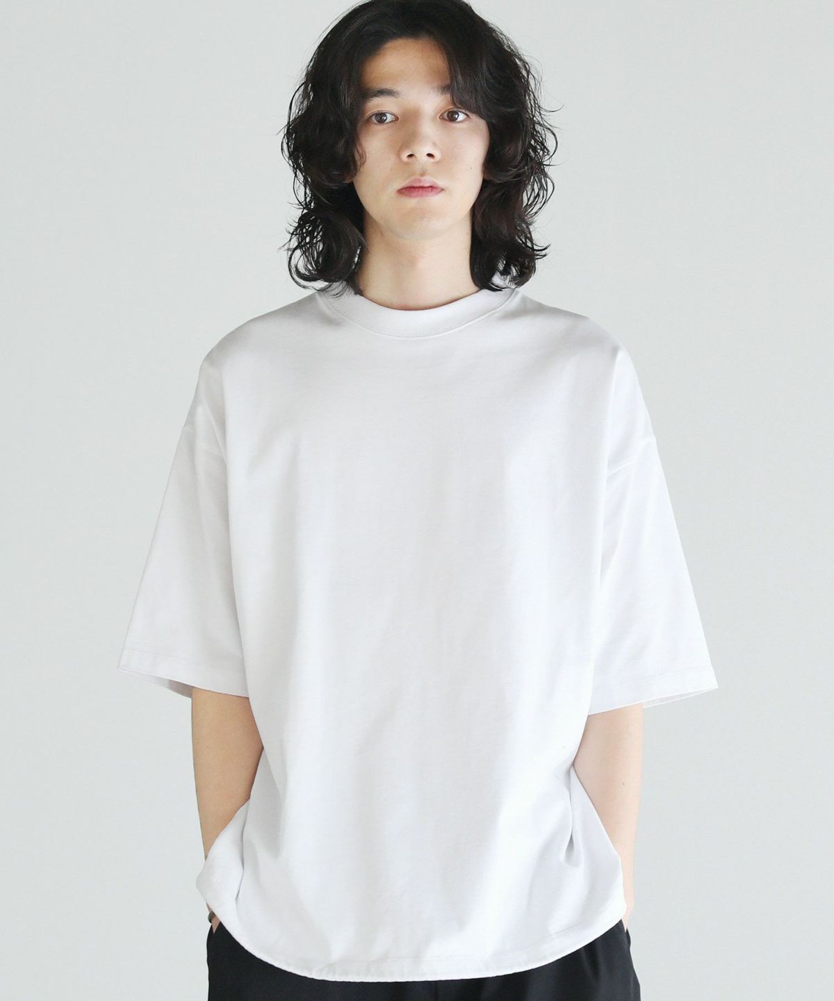 ヘビーウェイトMVS天竺ジャージドローストリングス半袖Tシャツ