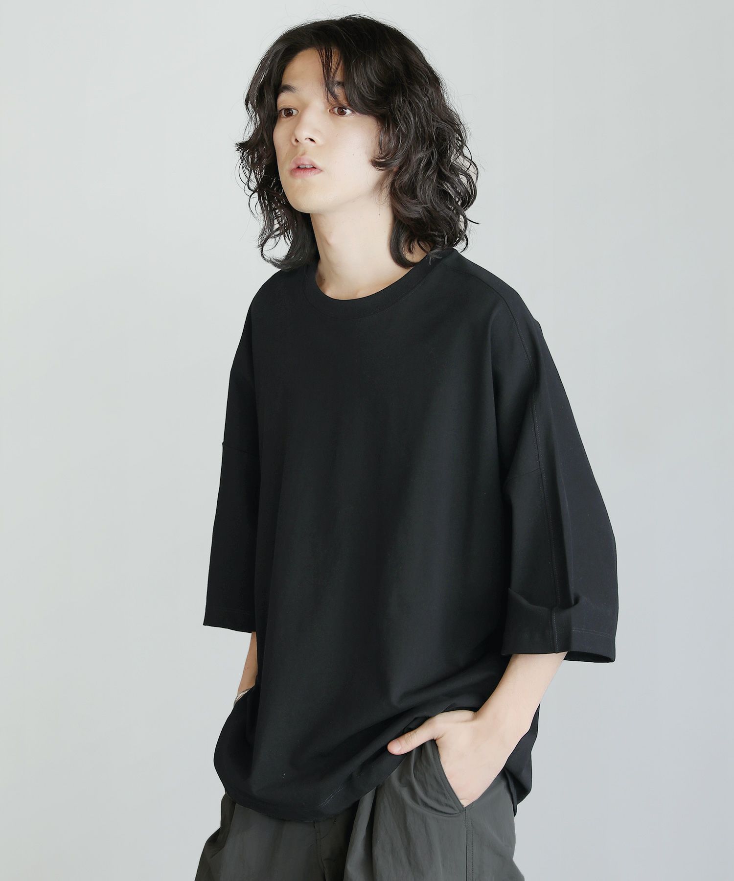 ハイツイストコットンドルマンスリーブ5分袖Tシャツ | 【公式】SPU 