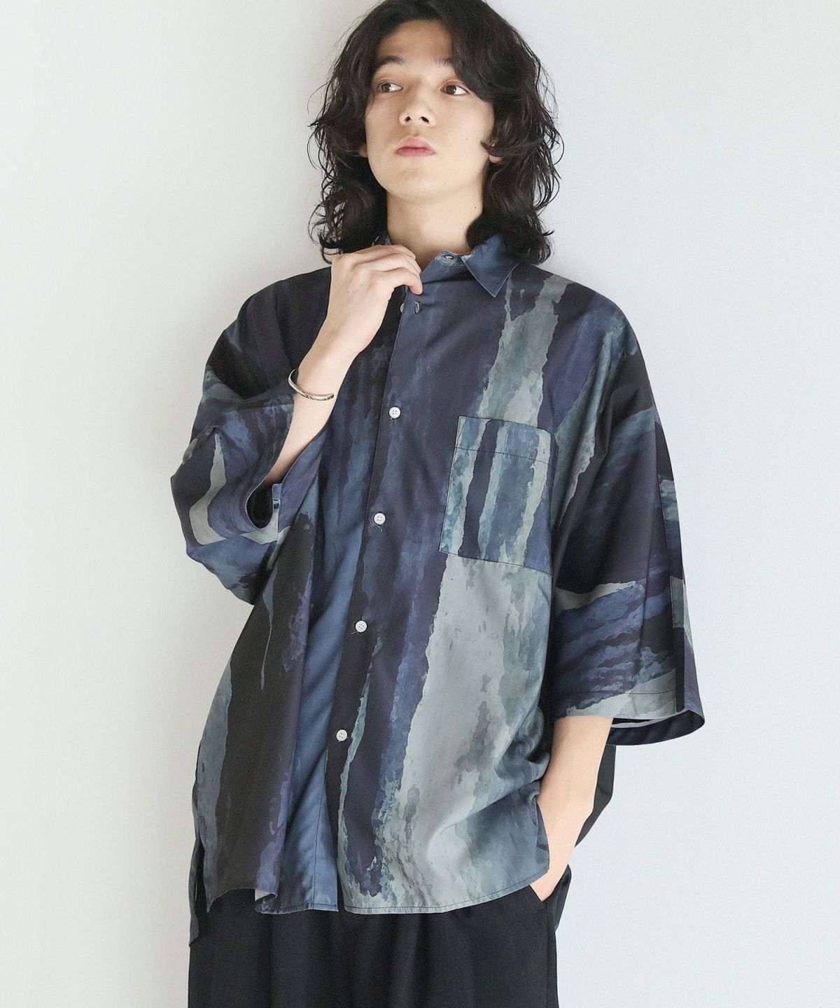新品未使用　BEAUTY＆YOUTH　ポケットドルマンスリーブ　5分袖シャツ BEAUTY&YOUTH UNITED ARROWS（ビューティーアンドユース