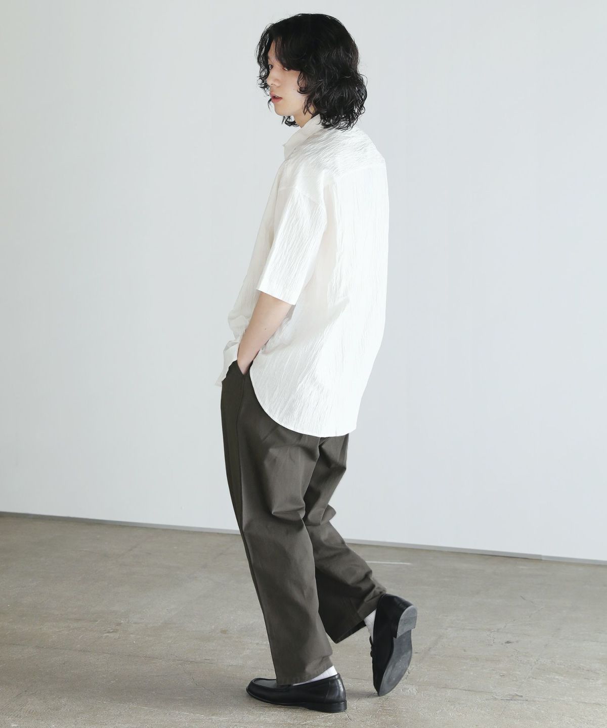[RHUDE] リネン 半袖シャツ リネンリンクルレギュラー半袖シャツ | 【公式】SPU スプ公式